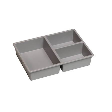 Plastic Division Stortray Insert Divider, Gray, 7.75 In W, 5.75 In H